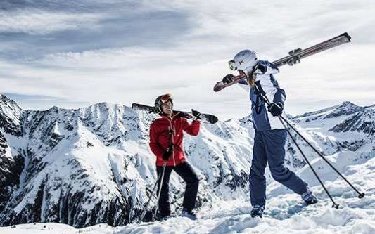 Ski fahren Hochzeiger